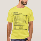 Eieren Voedingsfeiten T-shirt (Voorkant)