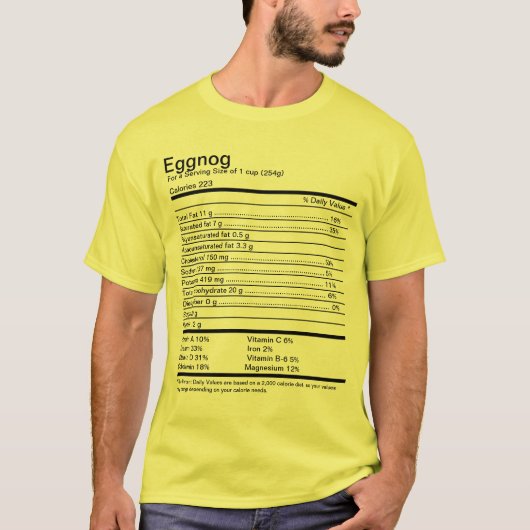 Eieren Voedingsfeiten T-shirt (Voorkant)