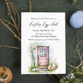 Eieren voor de deur Easter Egg Hunt Kaart