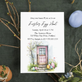 Eieren voor de deur Easter Egg Hunt Kaart