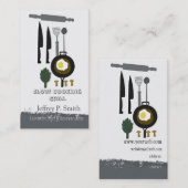 Eieren voor ontbijt. Chef Cook Catering Visitekaartje (Voorkant / Achterkant)