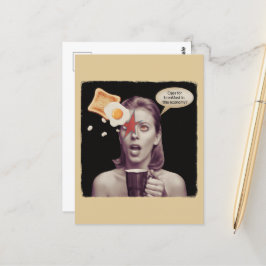 Eieren Voor Ontbijt In Deze Economie Surrealistisc Briefkaart