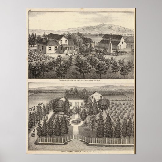 Eieren, wijkplaatsen, boerderijen poster (Voorkant)
