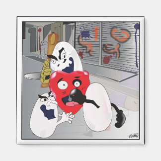 "Eieren zijn slecht voor je hart"-Koelkast Magneet