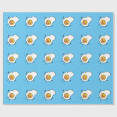 Eieren Zonnezand omhoog Happy Eggs Breakfast Cadeaupapier (Vlak)