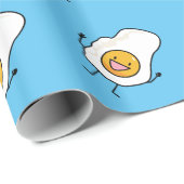 Eieren Zonnezand omhoog Happy Eggs Breakfast Cadeaupapier (Rol Hoek)