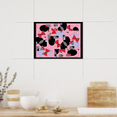 Eieren zwart gescrappled poster (Keuken)