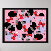 Eieren zwart gescrappled poster (Voorkant)