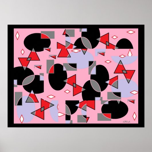 Eieren zwart gescrappled poster (Voorkant)