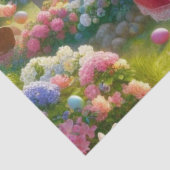 Eierenjacht Kinderen met Pasen Tissuepapier (Detail)