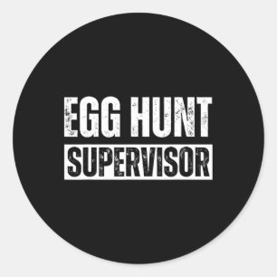 Eierenjacht Supervisor - Eierenjacht Feest Moeder Ronde Sticker