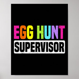 Eierenjacht Supervisor Funny Eierenjacht Feest Moe Poster