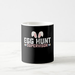 Eierenjacht Supervisor Funny Pasen Konijn Konijn Koffiemok