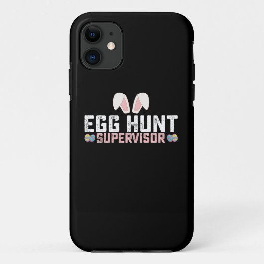Eierenjacht Supervisor Grappige Paashaas Konijn Case-Mate iPhone Case (Achterkant)