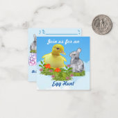 Eierenjacht Uitnodiging (Voorkant / Achterkant in situ)