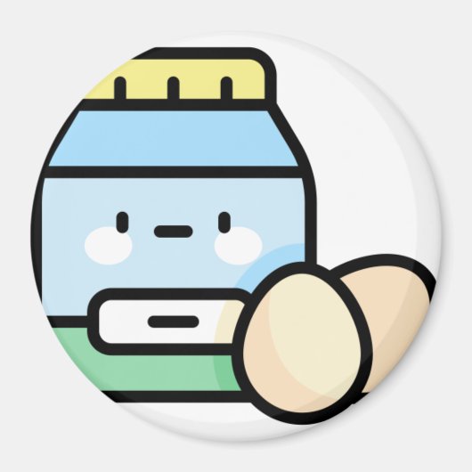 eiergif magneet (Voorkant)