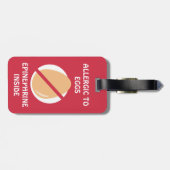 Eiergy Alert Bumblebee Gepersonaliseerd Rood Bagagelabel (Achterkant horizontaal)