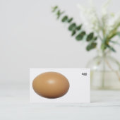 eierhandel visitekaartje (Staand voorkant)