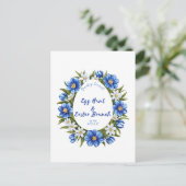 Eierjacht, paasbrunch briefkaart (Staand voorkant)