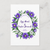 Eierjacht, Paasbrunch uitnodiging Informatiekaartje (Voorkant)