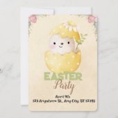 eierjacht Pasen feest uitnodiging (Voorkant)