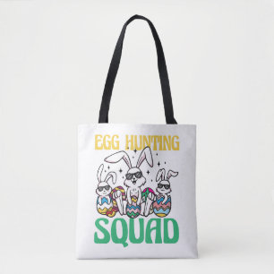 Eierjacht Squad Pasen Grappig Kind Paaseierjacht Tote Bag