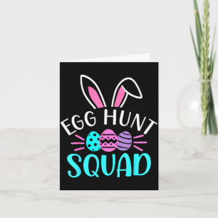 Eierjacht squad shirt jachtseizoen grappig Pasen Kaart