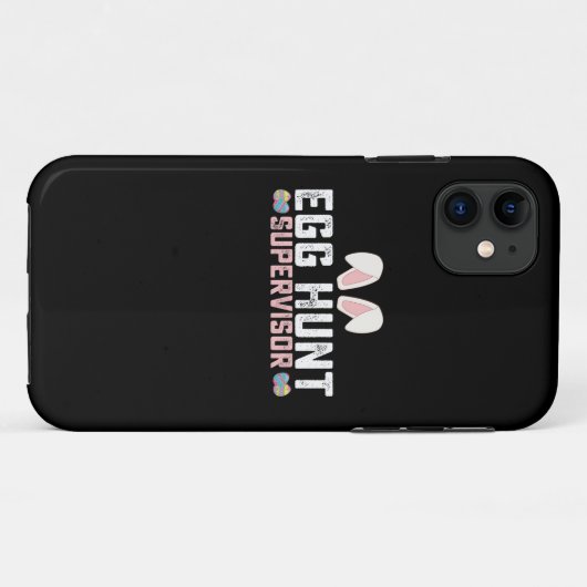 Eierjacht Supervisor Grappig Paashaas Konijn Case-Mate iPhone Case (Achterkant (horizontaal))