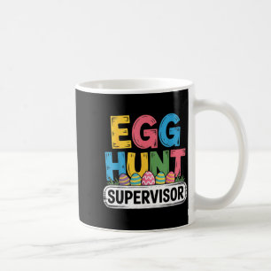 Eierjacht supervisor grappige paashaas mannen vrou koffiemok