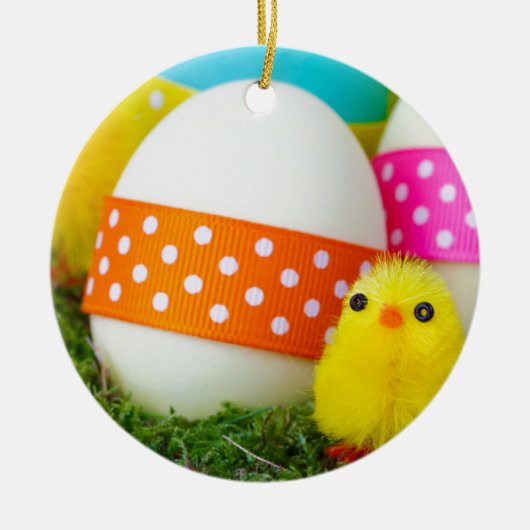 eierjacht voor beestjes keramisch ornament (Voorkant)