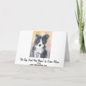 Eierjachthonden, Border Collie Kaart (Achterkant)