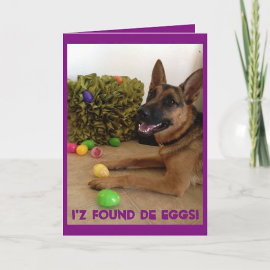 Eierjager Feestdagen Kaart (Voorkant)