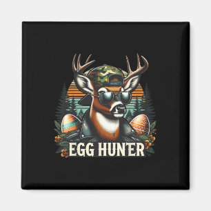 Eierjager Hert Bok Achterwaartse Pet Hert Jagen Pa Magneet