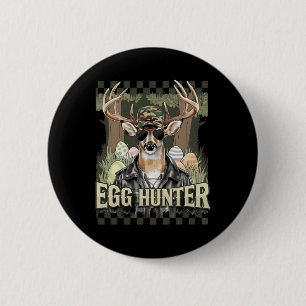 Eierjager Hert Bok Byckward Cap Hert Jagen Pasen Ronde Button 5,7 Cm