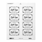 Eierkant Eierlabel Etiket (Full Sheet)