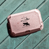 Eierkarton Etiket kleine Homestead Boerderij Zelfinktende Stempel