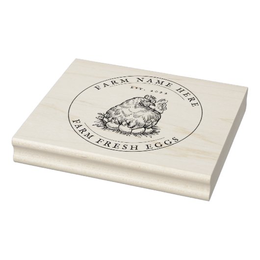 Eierkarton Stamp Boerderij Rubberstempel (Stempel)