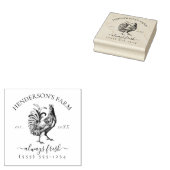 Eierkarton voor eigen Boerderij Rubberstempel (Gestempeld)