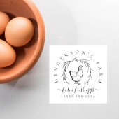 Eierkarton voor eigen  Boerderij Rubberstempel