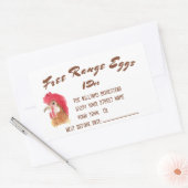 Eierkarton, vrij verkrijgbaar Eieren Waterverf Rechthoekige Sticker (Envelop)