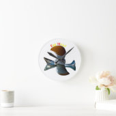 Eierkop Quirky-Design Ronde Klok (Huis)