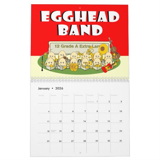 eierkopband kalender (Jan 2026)