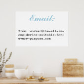 Eierlegende Wollmilchsau (Duits:) Poster (Keuken)