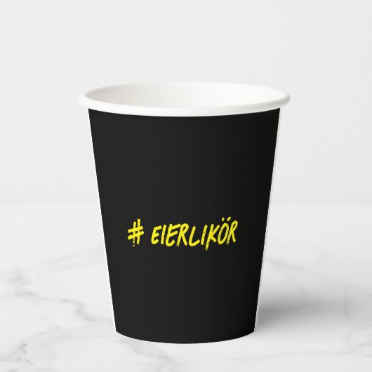 Eierlikör Papieren Bekers (Voorkant)