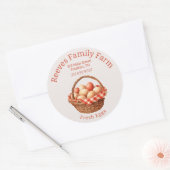 eiermand ronde label Sticker (Envelop)