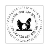 Eiermarkering rubberstempel (Afrduk)