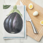  eierplant/eierplant keukenhanddoek (Quarter Fold)