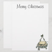 Eierpunch in een vintage kerstboom punch bowl (Voorkant / Achterkant)