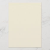 Eierschal effen kleur menu (Achterkant)