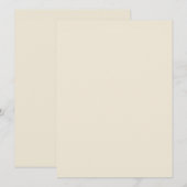 Eierschal effen kleur menu (Voorkant / Achterkant)